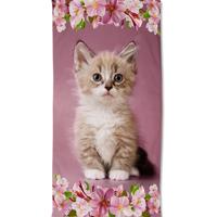 Good Morning Kinderstrandlaken Kitten Look - Roze