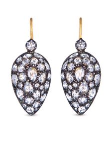 FRED LEIGHTON boucles d'oreilles Bombe Inverted en or 18ct ornées de diamants