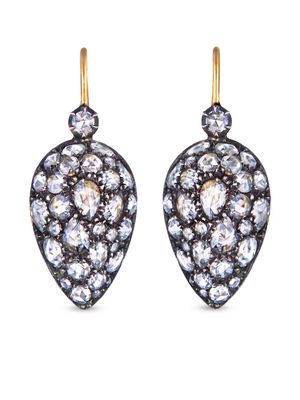FRED LEIGHTON boucles d'oreilles Bombe Inverted en or 18ct ornées de diamants