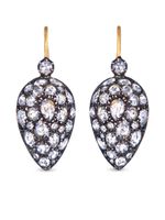 FRED LEIGHTON boucles d'oreilles Bombe Inverted en or 18ct ornées de diamants