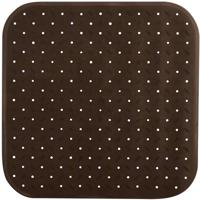 MSV Douche|bad anti-slip mat badkamer - rubber - bruin - 54 x 54 cm