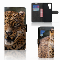 Huawei P30 Pro Telefoonhoesje met Pasjes Luipaard