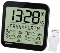 BRESSER MyTime Meteotime LCD weer-wandklok (zwart)