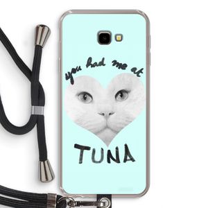 You had me at tuna: Samsung Galaxy J4 Plus Transparant Hoesje met koord