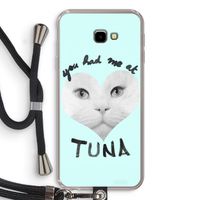 You had me at tuna: Samsung Galaxy J4 Plus Transparant Hoesje met koord