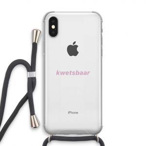 kwetsbaar: iPhone XS Transparant Hoesje met koord