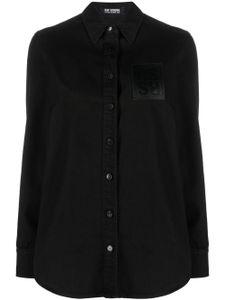 Raf Simons chemise en coton à patch logo - Noir