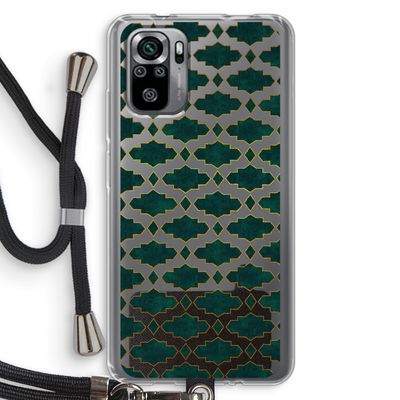 Moroccan tiles: Xiaomi Redmi Note 10S Transparant Hoesje met koord