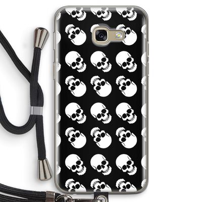 Musketon Skulls: Samsung Galaxy A5 (2017) Transparant Hoesje met koord