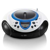 LENCO SCD-38 USB Blue - Draagbare FM Radio CD en USB speler - Blauw