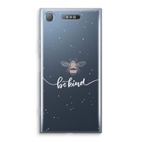 Be(e) kind: Sony Xperia XZ1 Transparant Hoesje