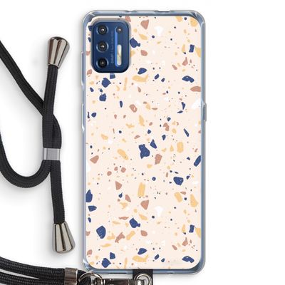 Terrazzo N°23: Motorola Moto G9 Plus Transparant Hoesje met koord