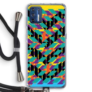 Skew Bee 1: Motorola Moto G9 Plus Transparant Hoesje met koord