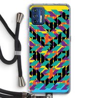 Skew Bee 1: Motorola Moto G9 Plus Transparant Hoesje met koord