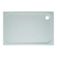 Crosswater Shower Tray douchebak 140x90x4.5cm exclusief afvoer 90mm met antikalkbehandeling stone resin wit SR0R91400