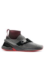 Ferrari baskets chaussettes en maille intarsia - Gris