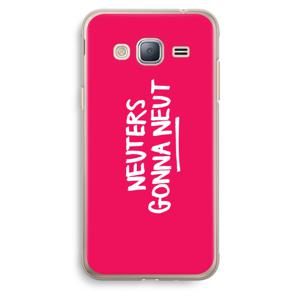 Neuters (roze): Samsung Galaxy J3 (2016) Transparant Hoesje