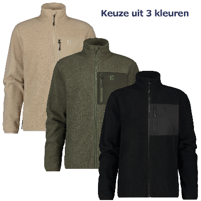Poederbaas Four Seasons Fleece Vest Heren Zwart-S