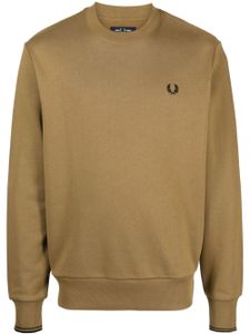 Fred Perry pull en maille à logo brodé - Marron