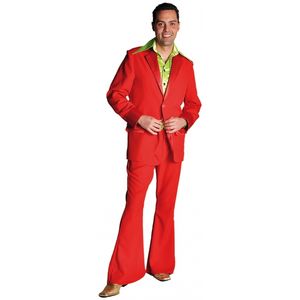 Rood colbert en broek voor heren 60-62 (XL)  -