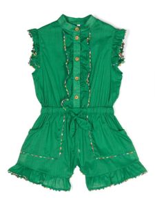 ZIMMERMANN Kids combishort à volants - Vert