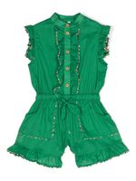 ZIMMERMANN Kids combishort à volants - Vert