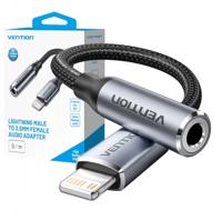 Vention Lightning-adapter, mannelijk 3,5 mm jack, 0,1 m