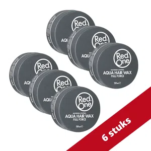 RedOne Haarwax - QuickSilver Aqua Hair Wax Full Force 150 ml Voordeelverpakking - 6 stuks