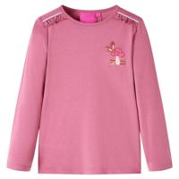 VidaXL Kindershirt met lange mouwen 116 frambozenkleurig