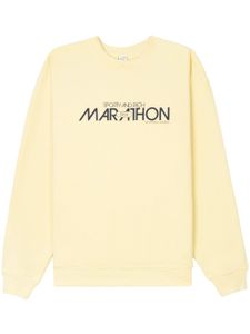 Sporty & Rich sweat Marathon à logo imprimé - Jaune