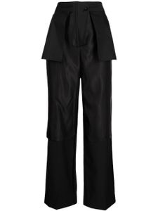 Goen.J pantalon à coupe droite - Noir