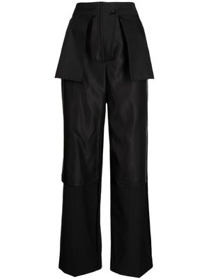 Goen.J pantalon à coupe droite - Noir