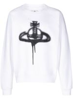 Vivienne Westwood sweat en coton à logo Orb imprimé - Blanc