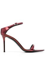 Giuseppe Zanotti sandales Beverlee 90 mm à fini métallisé - Rouge