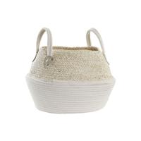Mand DKD Home Decor 37 x 37 x 25 cm Natuurlijke Vezel