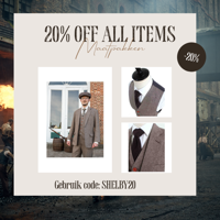 3-Delig Tweed Pak Classic Lichtbruin Barleycorn Tweed | Peaky Blinders