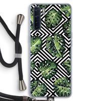 Geometrische jungle: Oppo A91 Transparant Hoesje met koord