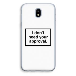 Don't need approval: Samsung Galaxy J5 (2017) Transparant Hoesje
