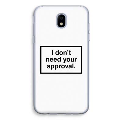 Don't need approval: Samsung Galaxy J5 (2017) Transparant Hoesje