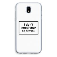 Don't need approval: Samsung Galaxy J5 (2017) Transparant Hoesje