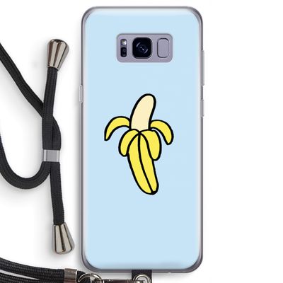Banana: Samsung Galaxy S8 Transparant Hoesje met koord