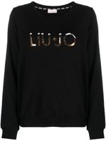 LIU JO sweat à logo orné de sequins - Noir - thumbnail