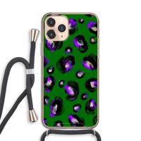 Green Cheetah: iPhone 11 Pro Transparant Hoesje met koord