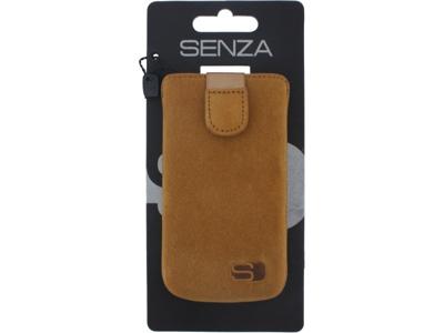 Senza Senza Suede Slide Case Sunny Camel Size XL