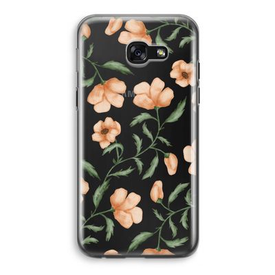 Peachy flowers: Samsung Galaxy A5 (2017) Transparant Hoesje