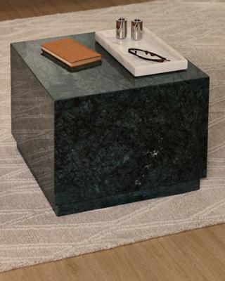 Kave Home Salontafel 'Sorein' Marmer, 50 x 50cm, kleur Groen