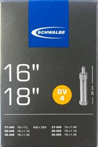 Schwalbe fiets binnenband 16/18 inch DV 4