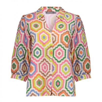 Geisha - Wit | unisex | Blouse | Wit | L | regular | Kamst mode