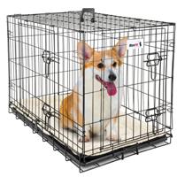 MaxxPet Hondenbench - Bench - Bench voor honden - Hondenbench Opvouwbaar - Incl. Plaid - 91 x 57 x 64 cm - thumbnail