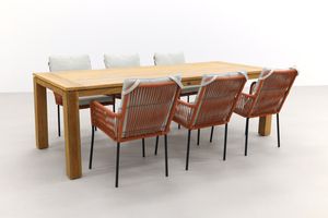 Teresa Terra/Rome brown 240 cm. tuinset - 7-delig